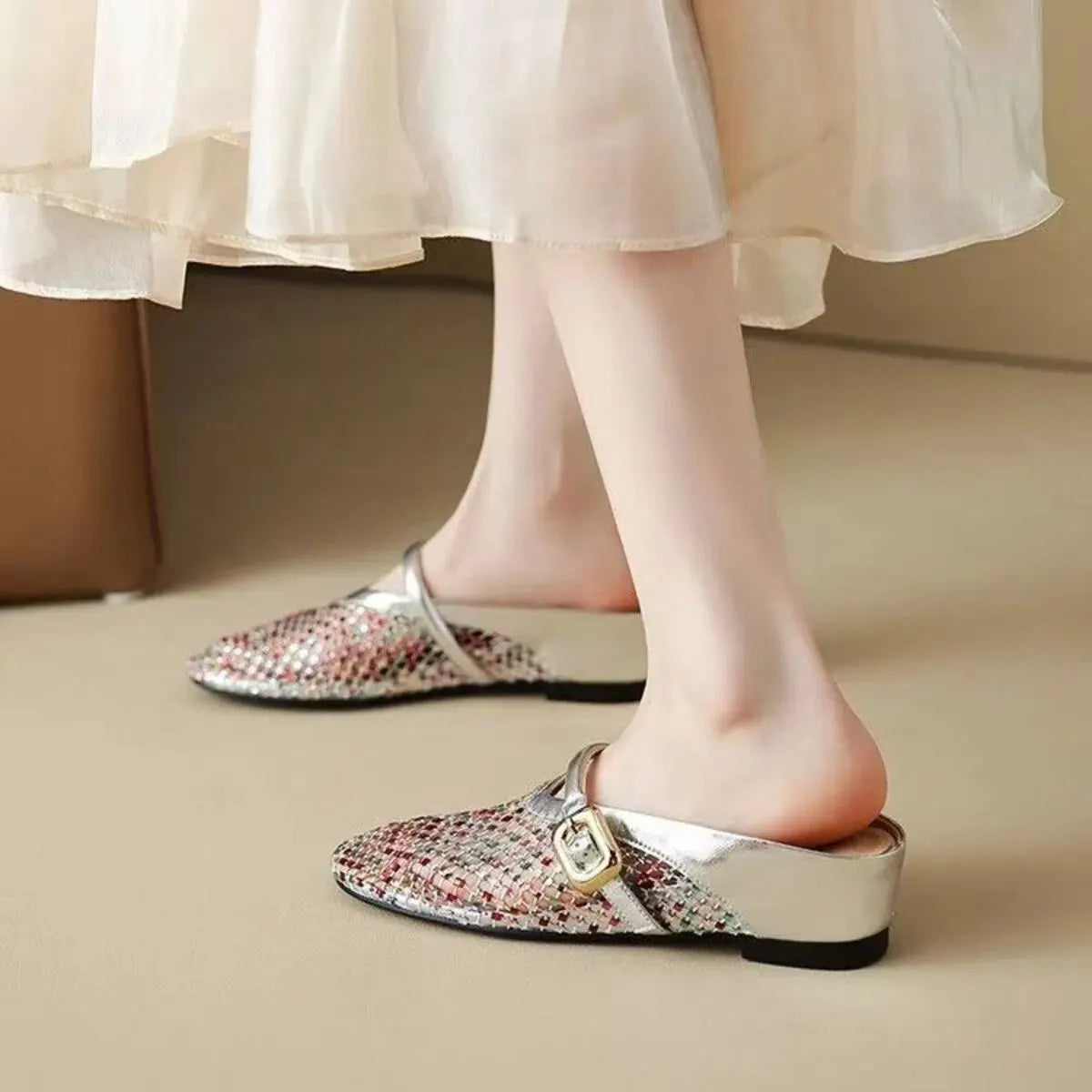 Hollow Out Wedge Sandal by Partner Label