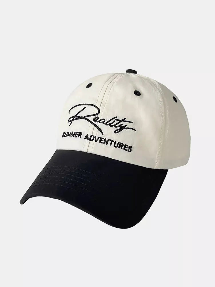 Letter Embroidered Adjustable Baseball Cap by Partner Label