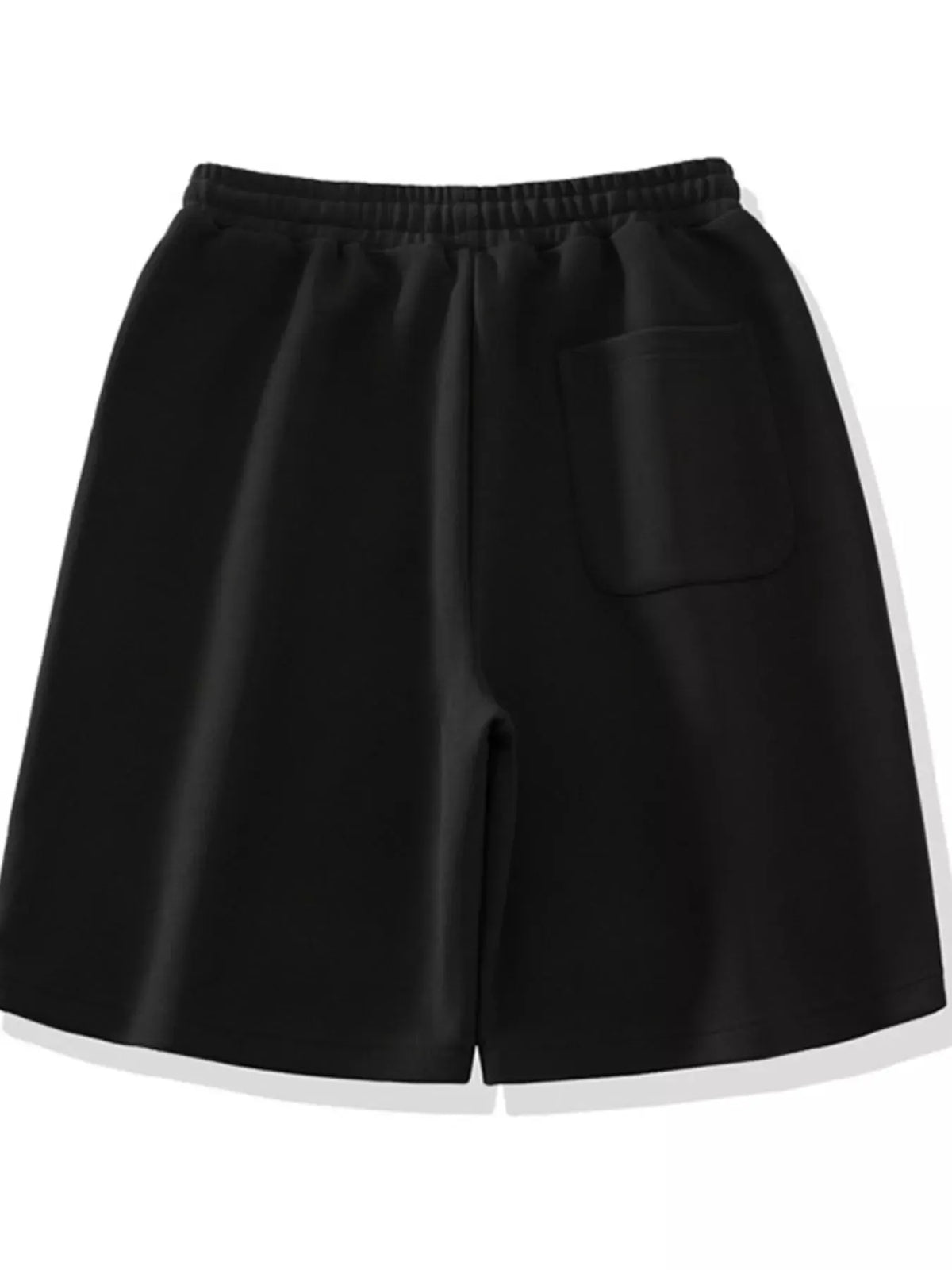 Men's Plus Size Contrast Round Neck Top and Shorts Set by Trendsi