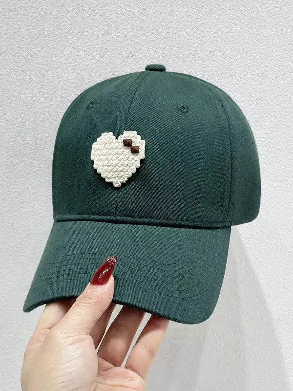 Heart Adjustable Baseball Cap by Partner Label