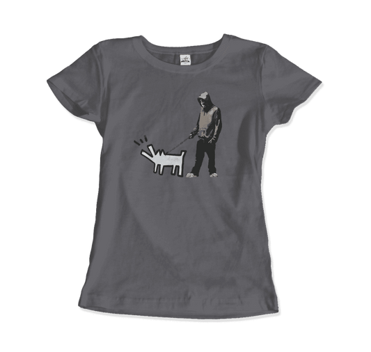 Banksy Dog Walker artwork t-shirt by Art-O-Rama Shop