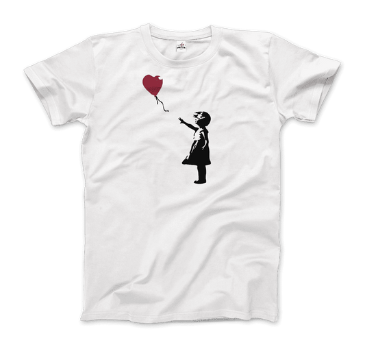 Banksy the Girl with a Red Balloon artwork t-shirt by Art-O-Rama Shop