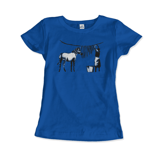 Banksy Zebra Stripes artwork t-shirt by Art-O-Rama Shop