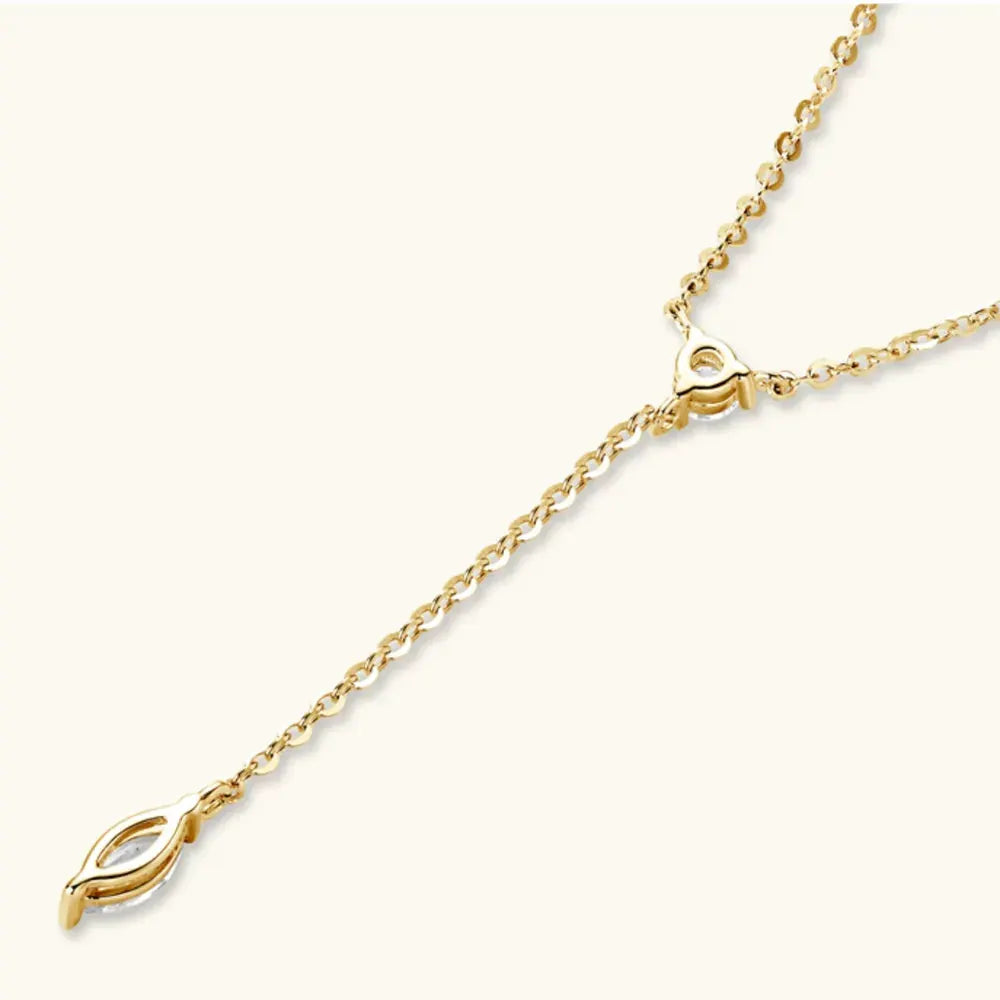 Moissanite 925 Sterling Silver Necklace by Partner Label