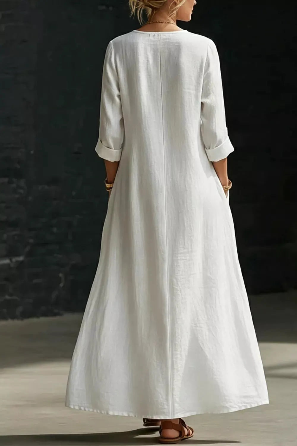 Surplice Long Sleeve Maxi Dress by Trendsi