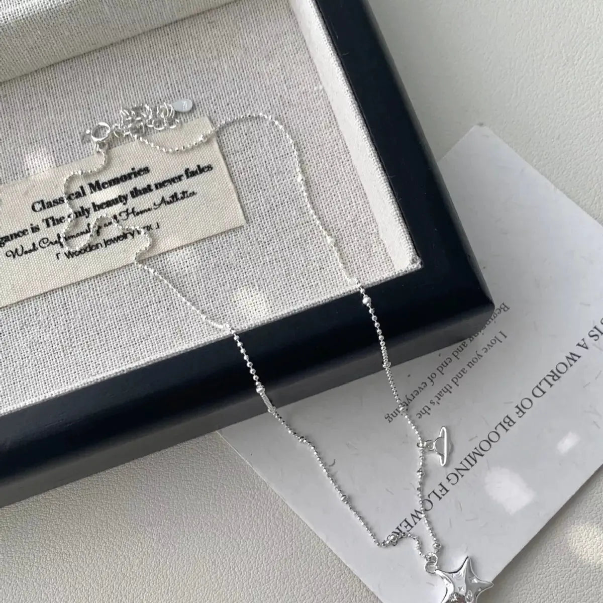 925 Sterling Silver Star Necklace by Partner Labels