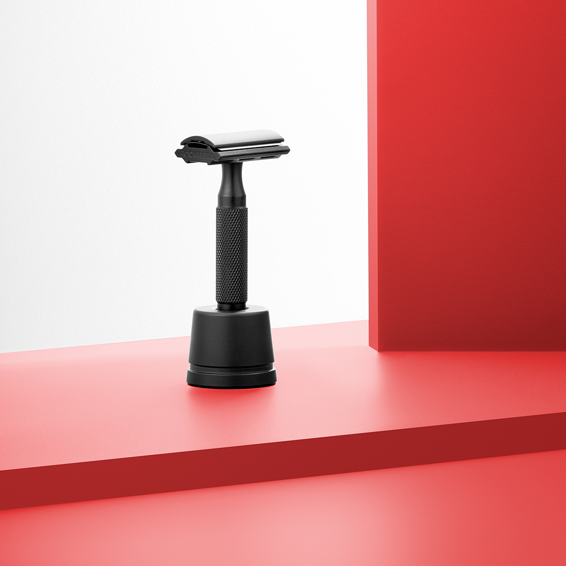 Rockwell 6S Stainless Steel Adjustable DE Safety Razor - Matte Black PVD (6 Settings) by Rockwell