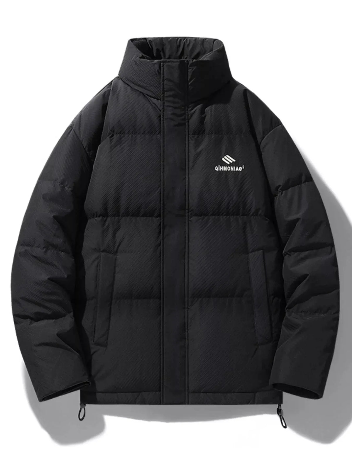 Men's Plus Size Zip Up Padded Puffer Jacket by Partner Label