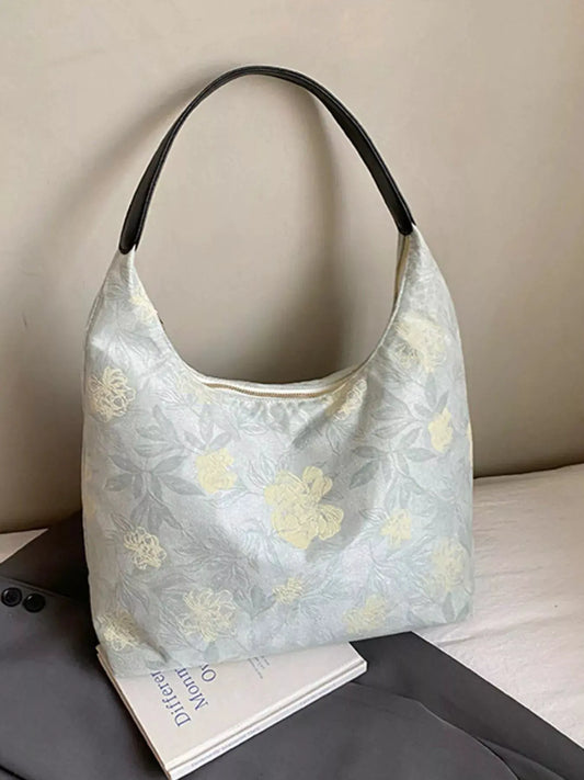 Floral Pattern Hobo Shoulder Bag by Partner Label