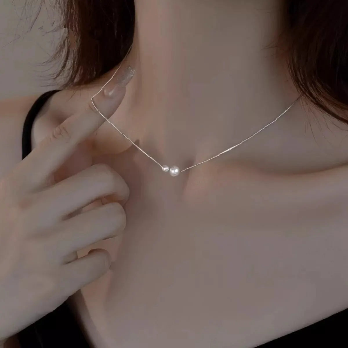 Pearl Pendant Necklace by Partner Labels