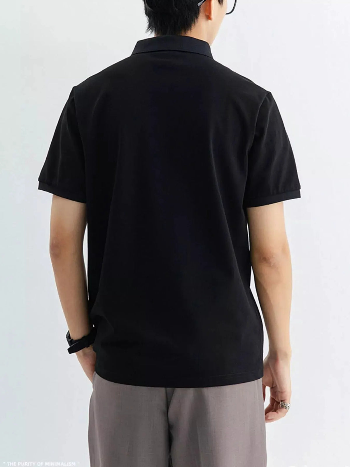 Men's Plus Size Classic Fit Short Sleeve Polo by Trendsi