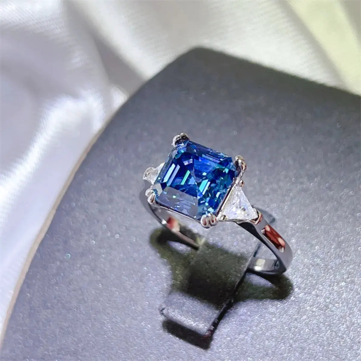 3 Carat Moissanite 925 Sterling Silver Ring by Partner Label