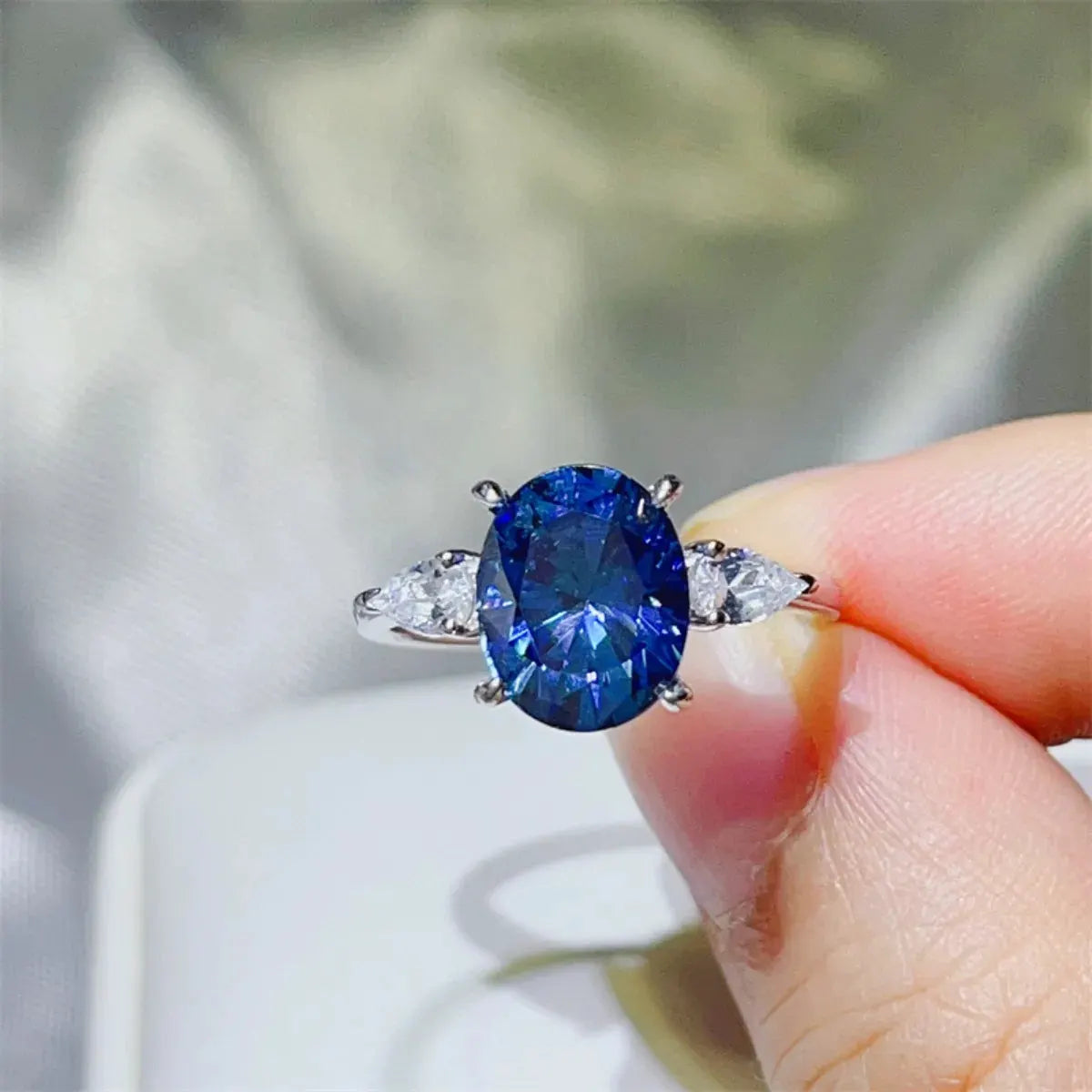 3 Carat Moissanite 925 Sterling Silver Ring by Partner Label