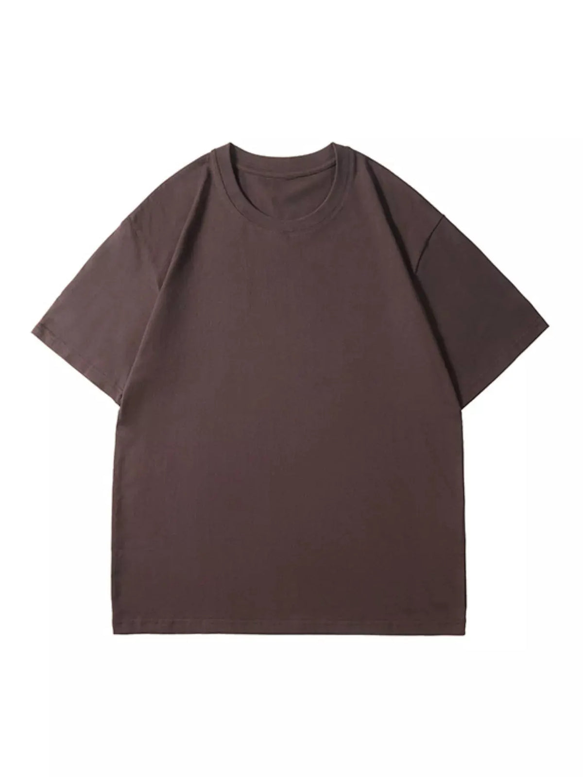 Men's Full Size Classic Crew Neck Solid Color T-Shirt Plus Size by Trendsi