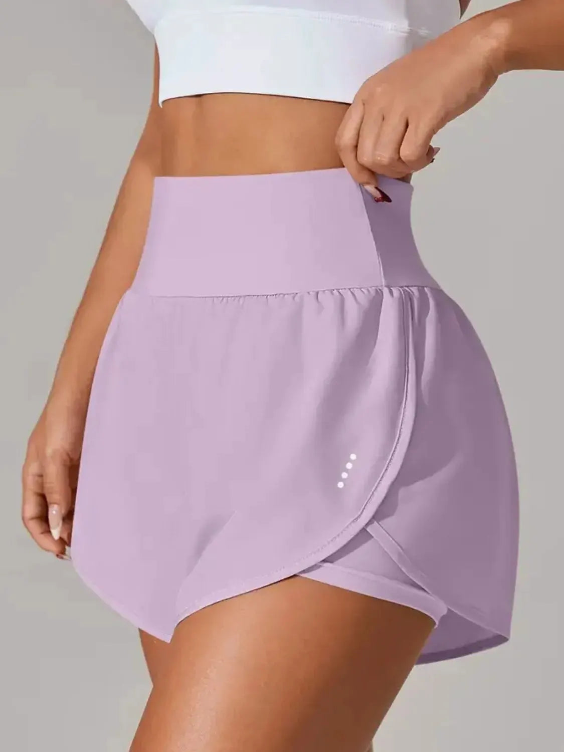Pocketed High Waist Active Shorts by Partner Label
