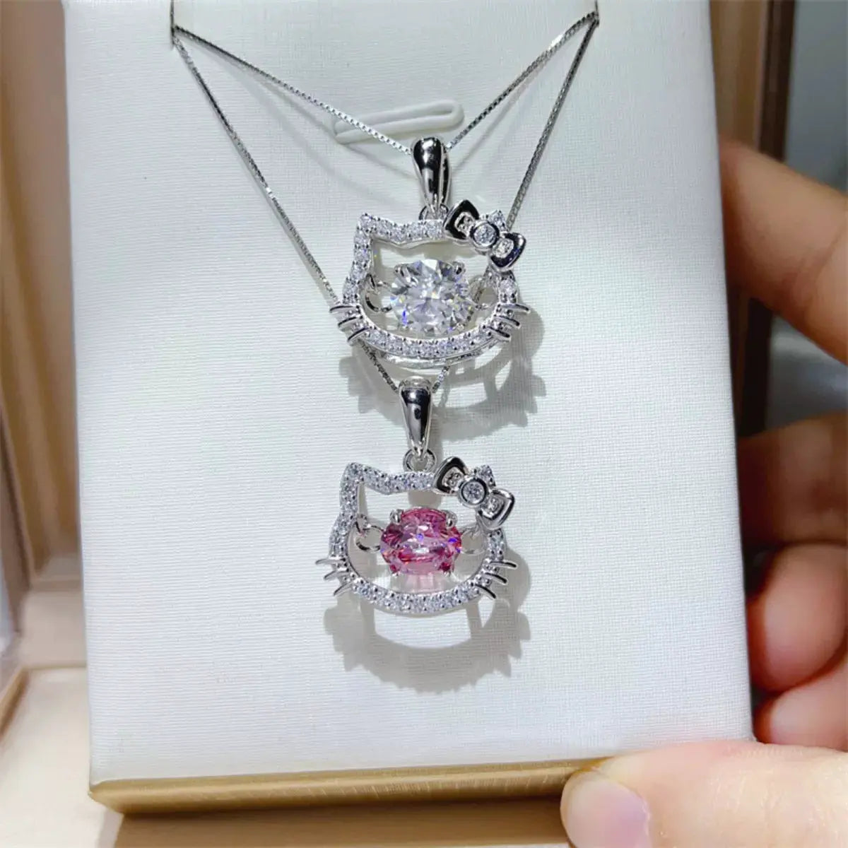 2 Carat Moissanite 925 Sterling Pendant Silver by Partner Labels