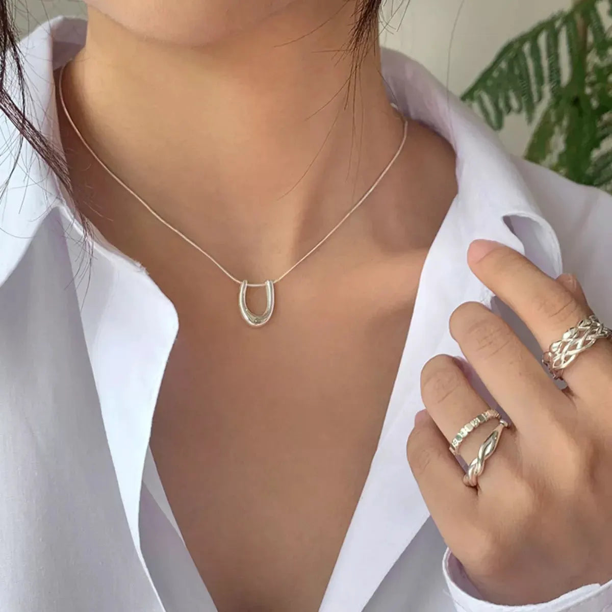 925 Sterling Silver Pendant Necklace by Partner Labels
