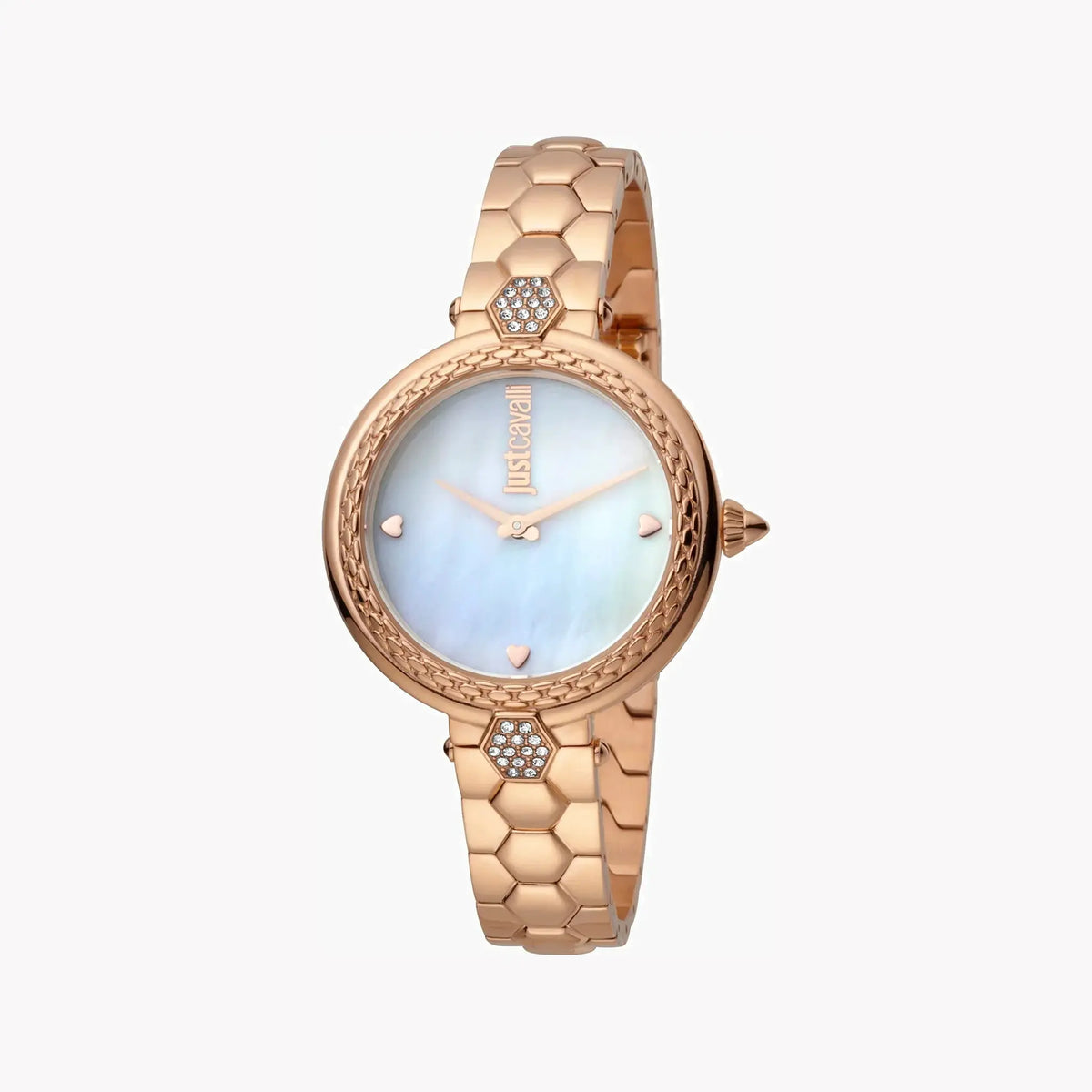 Just Cavalli Women's Rose Gold Watch, White Dial | Jc1l128m0585 by JUST CAVALLI