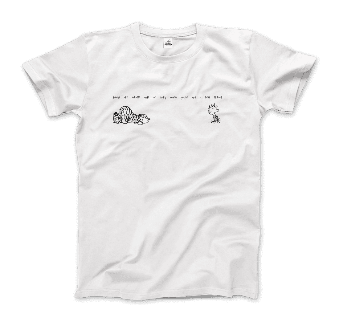 Calvin and Hobbes Best Friends Quote t-shirt by Art-O-Rama Shop