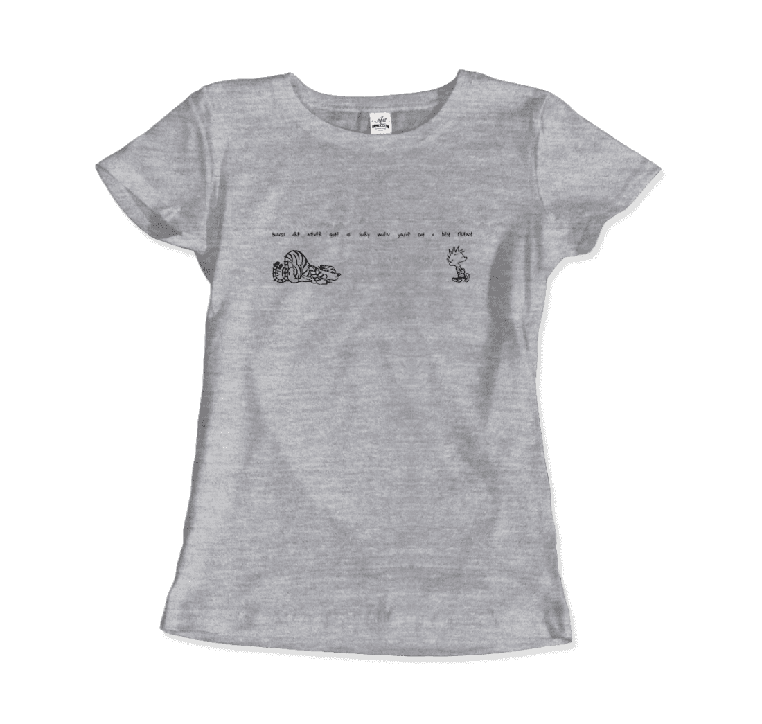 Calvin and Hobbes Best Friends Quote t-shirt by Art-O-Rama Shop