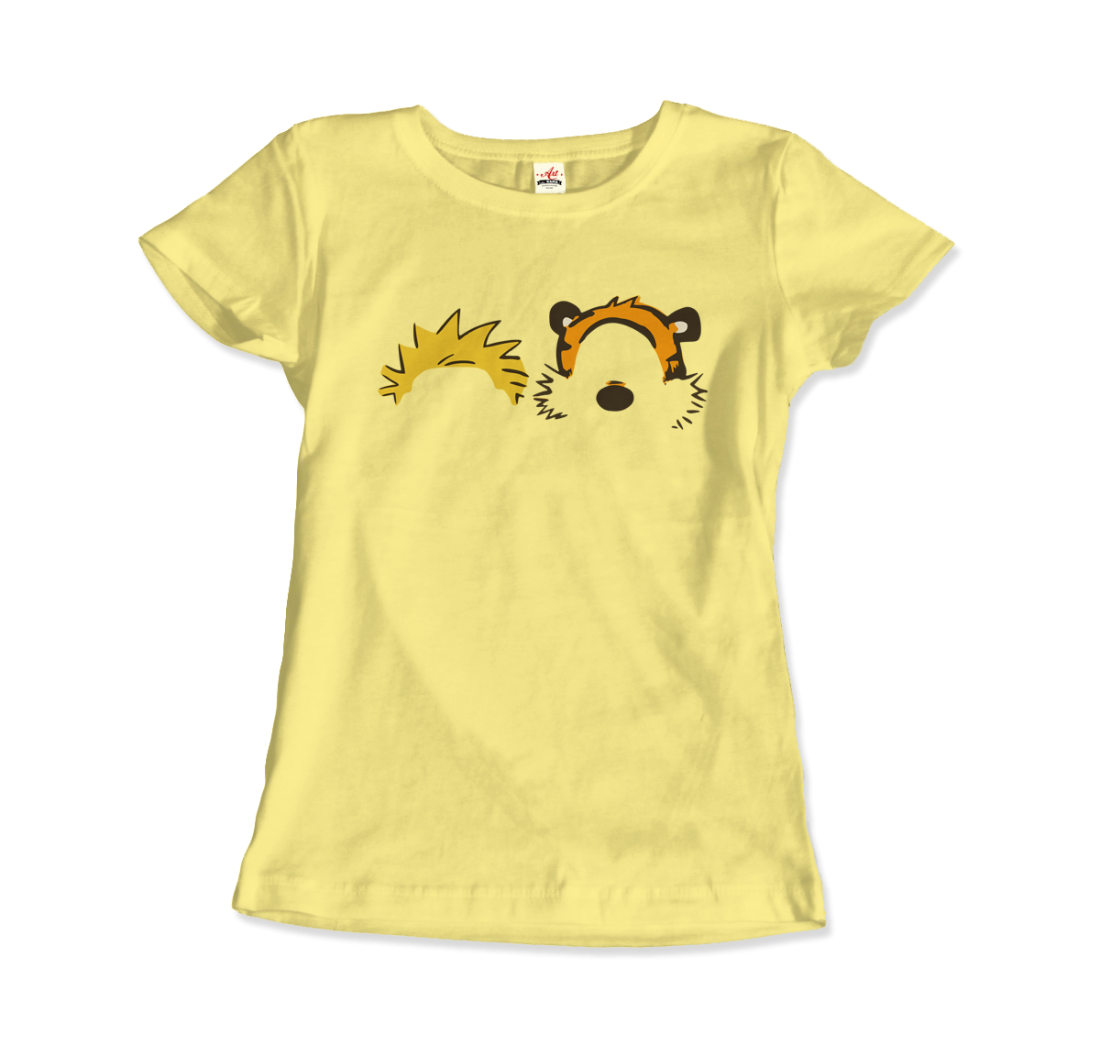 Calvin and Hobbes Faces Contour t-shirt by Art-O-Rama Shop