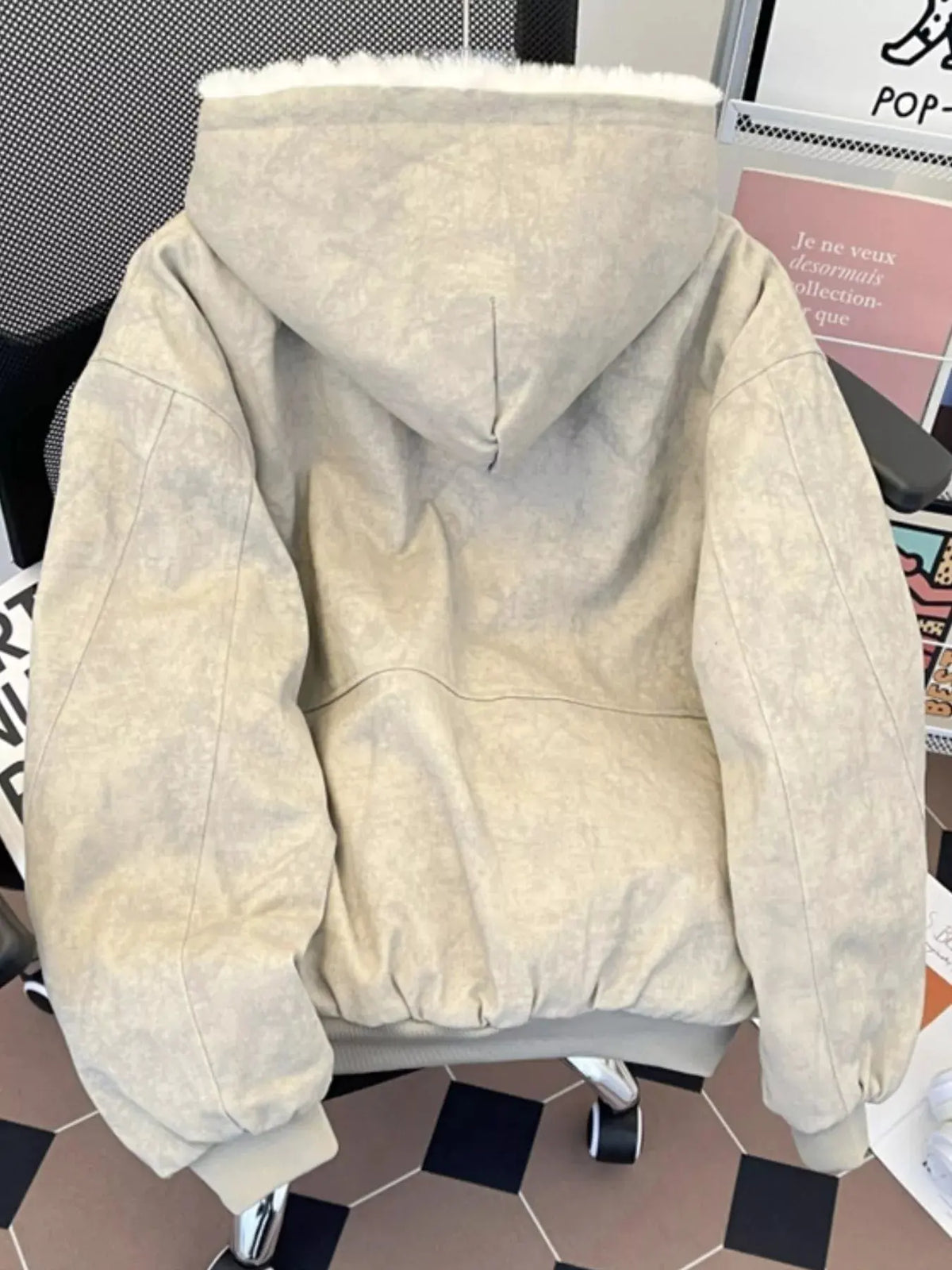Men's Cozy Sherpa Lined Hooded Jacket by Partner Label