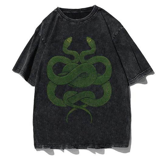 Gothic Dark Cartoon Print T-Shirt Harajuku Punk Y2K Streetwear by Vimost Shop