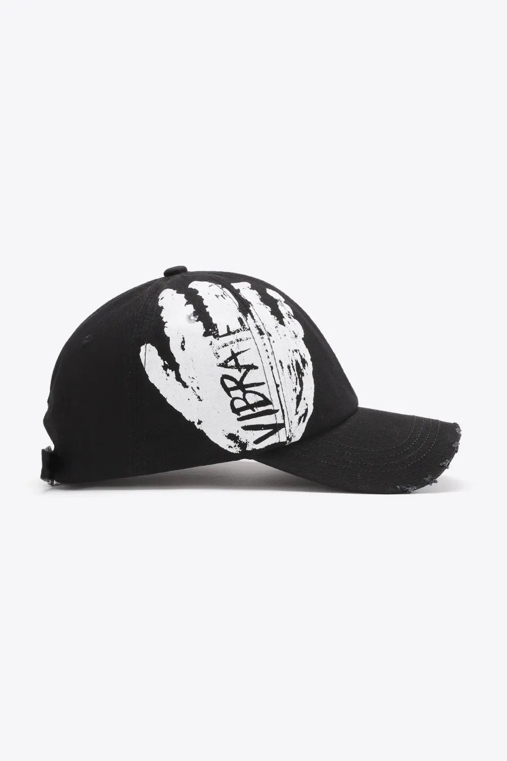 VIBRA Graphic Distressed Adjustable Baseball Cap by Partner Label