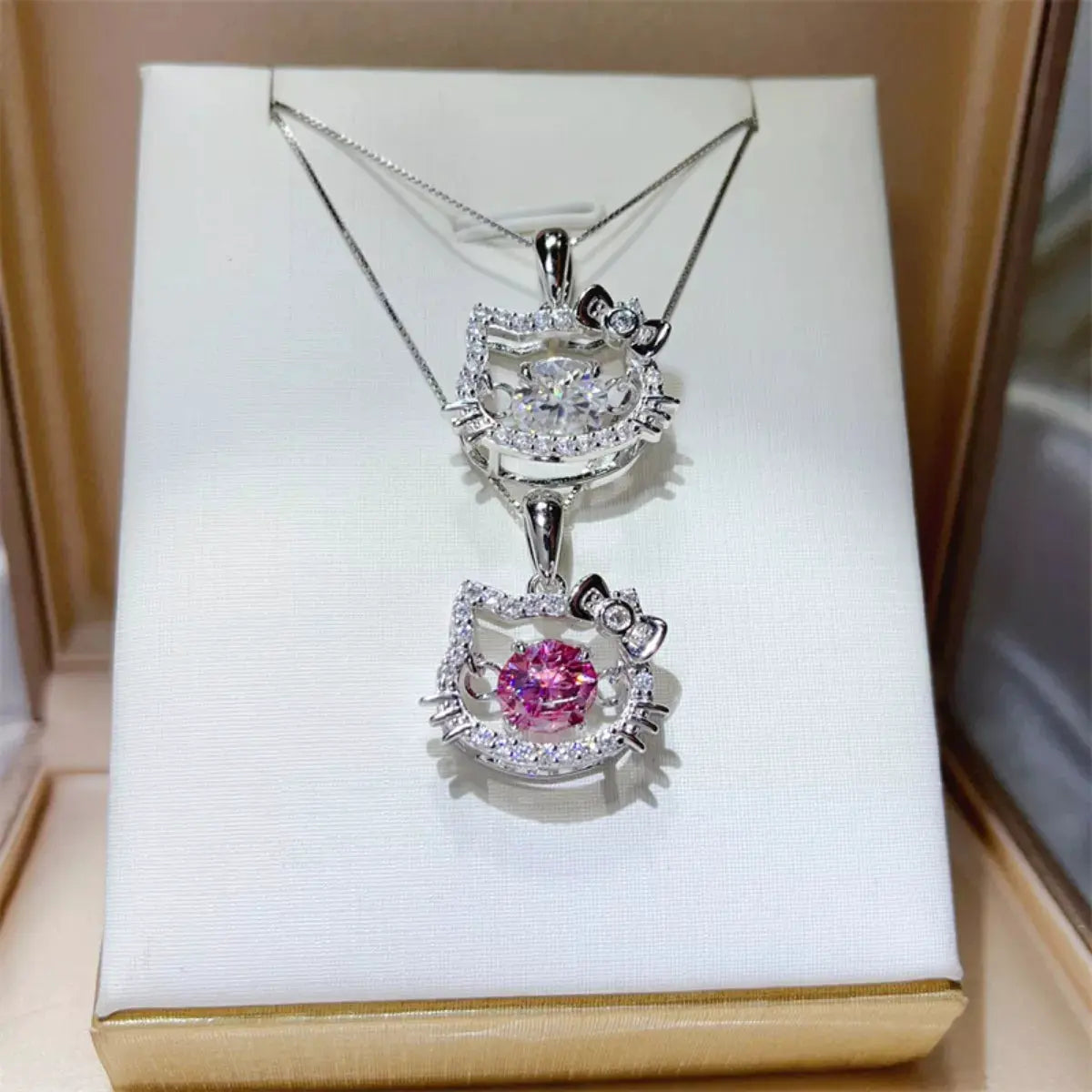 2 Carat Moissanite 925 Sterling Pendant Silver by Partner Labels