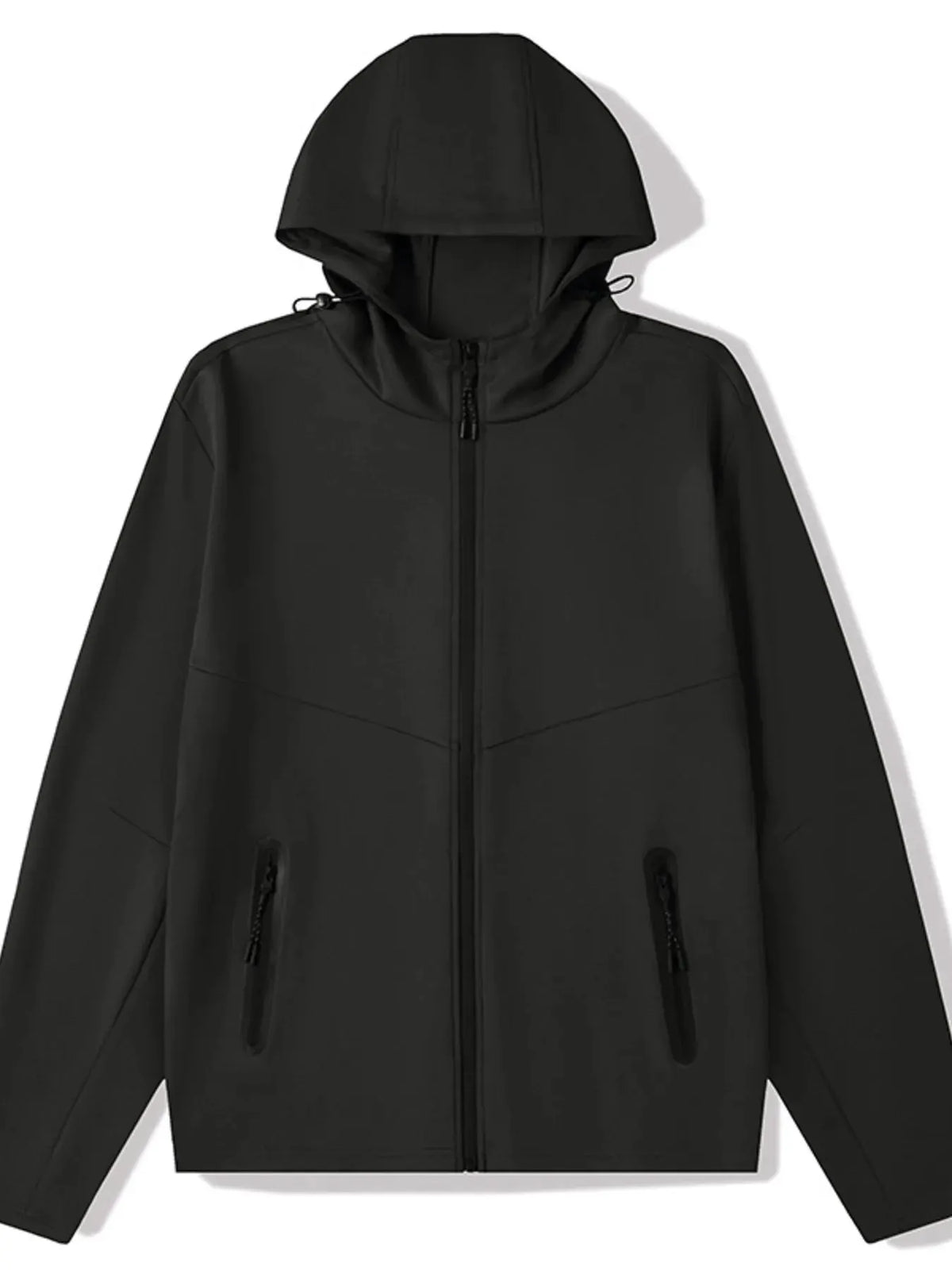 Men's Plus Size Zip Up Long Sleeve Hoodie by Partner Label
