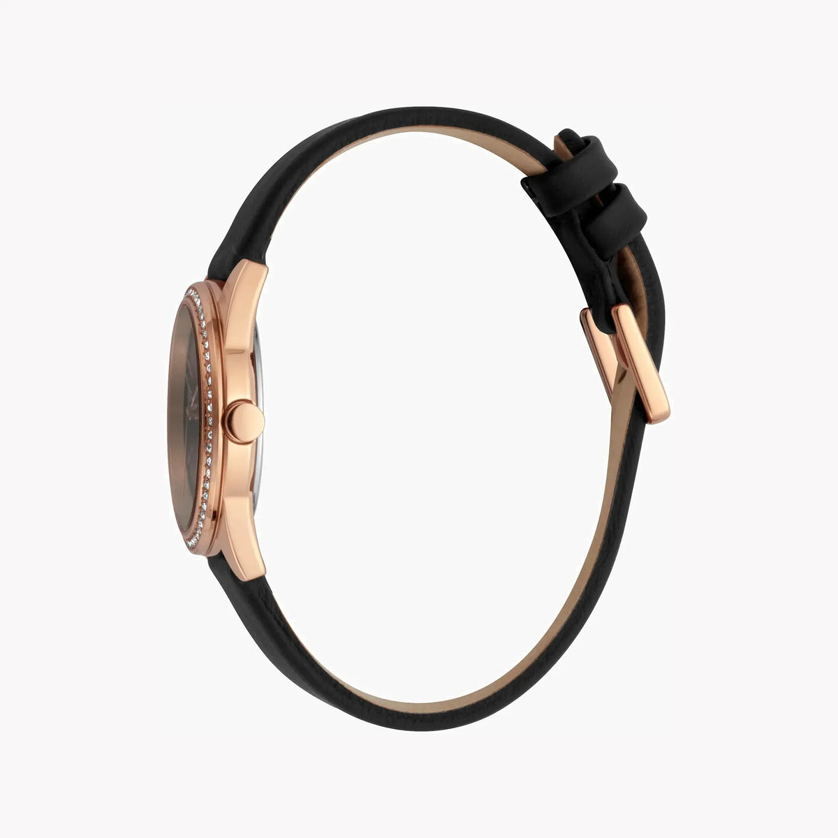 Esprit Women's Black Leather Watch, Black Dial | Es1l175m0015 by ESPRIT