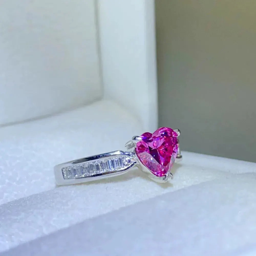 1 Carat Moissanite 925 Sterling Silver Ring by Partner Label