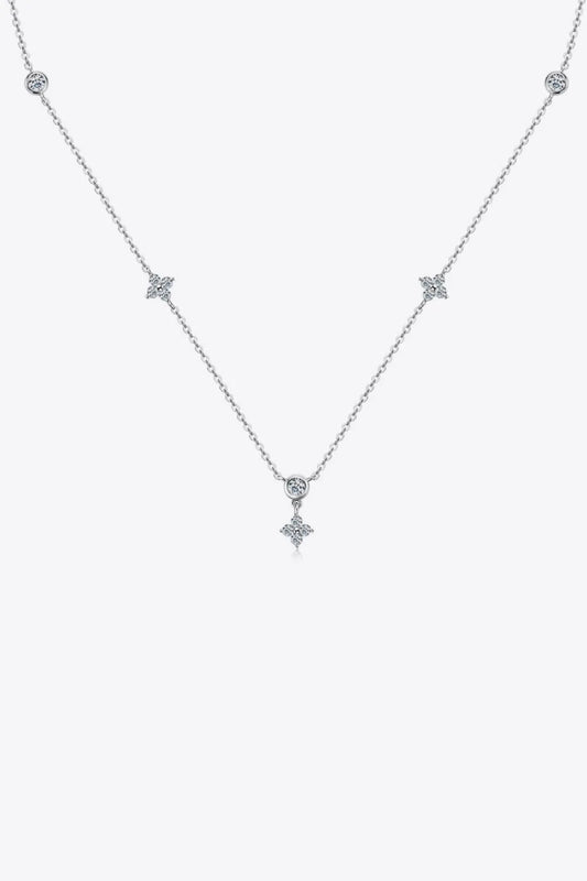 Moissanite 925 Sterling Silver Necklace by Partner Labels