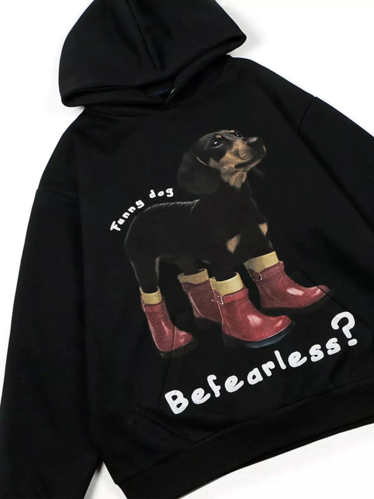Men's Dog Graphic Long Sleeve Hoodie by Trendsi