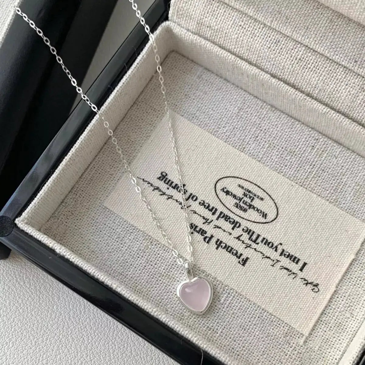 925 Sterling Silver Heart Pendant Necklace by Partner Labels