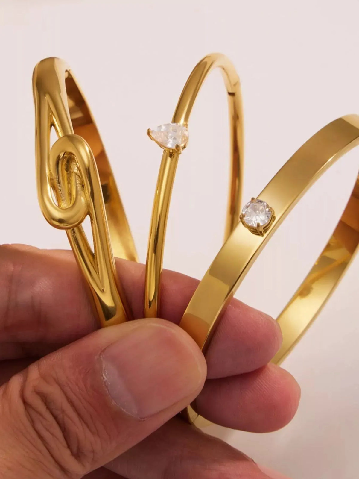 18K Gold-Plated Zircon Bracelet by Partner Label