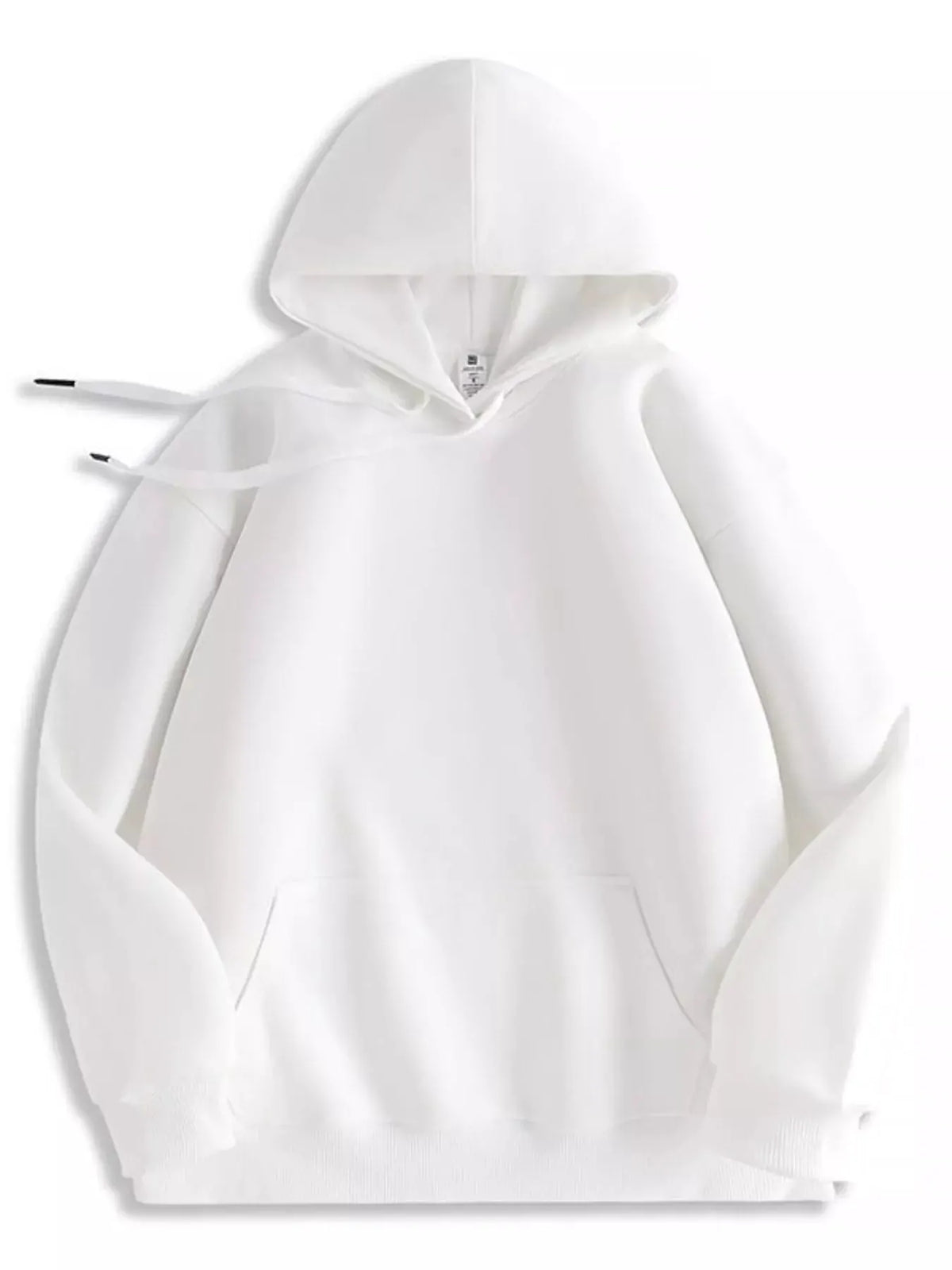 Men's Full Size Solid Color Casual Hoodie Plus Size by Trendsi