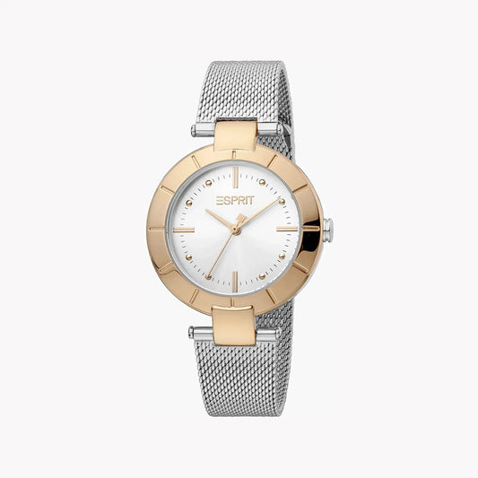 Esprit Women's Silver Stainless Steel Watch, Silver Dial | Es1l191m0025 by ESPRIT