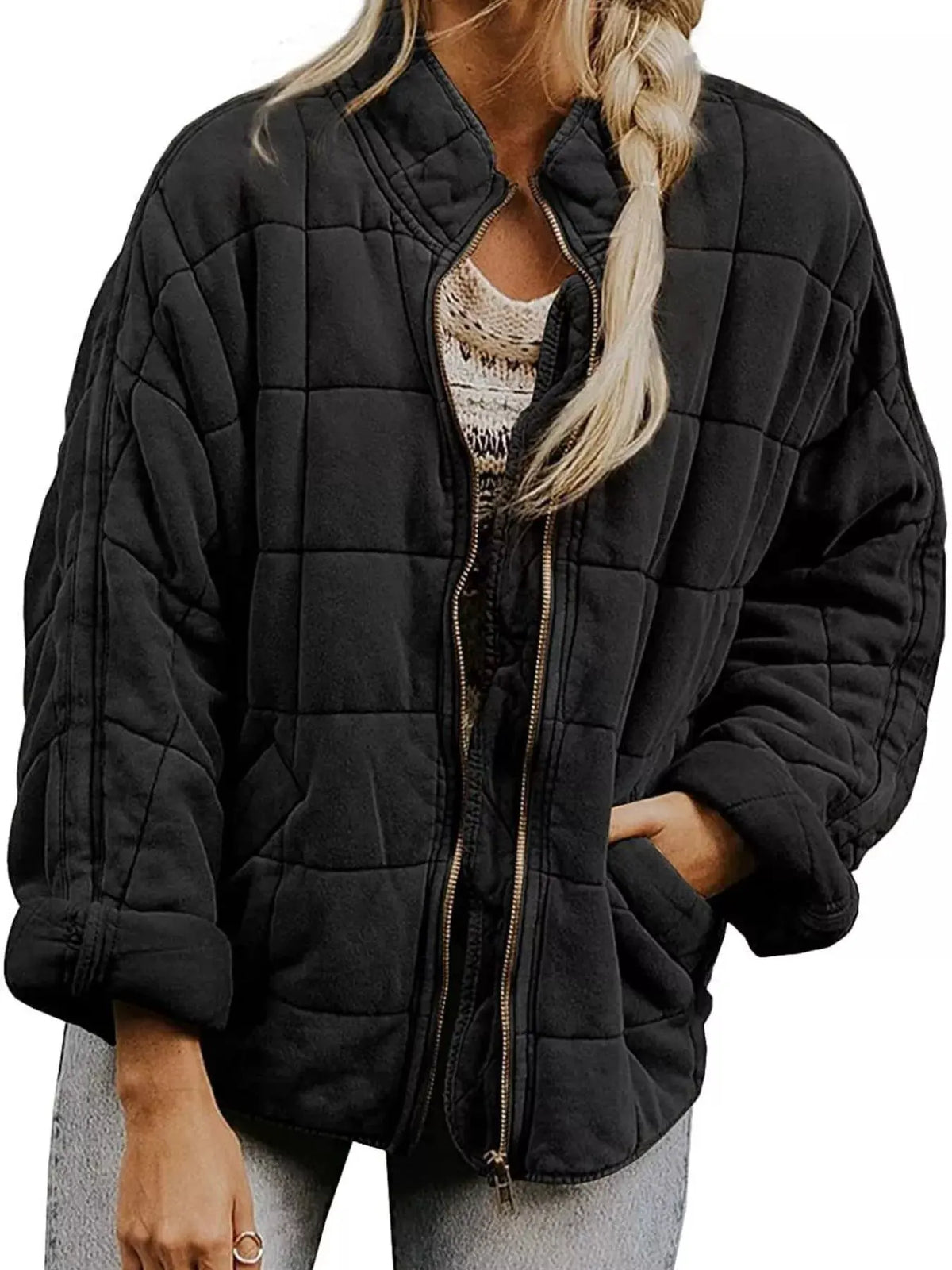 Quilted Zip Up Outerwear | Partner Labels Selection by Partner Label
