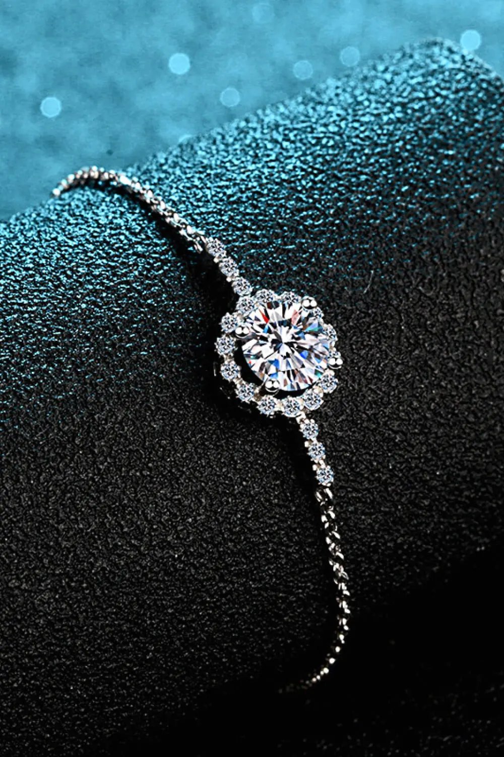 1 Carat Moissanite Chain Bracelet by Partner Label