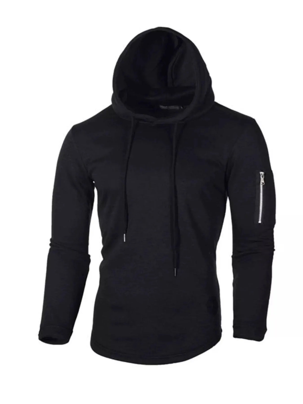 Men's Plus Size Casual Slim Fit Long Sleeve Hoodie by Partner Label