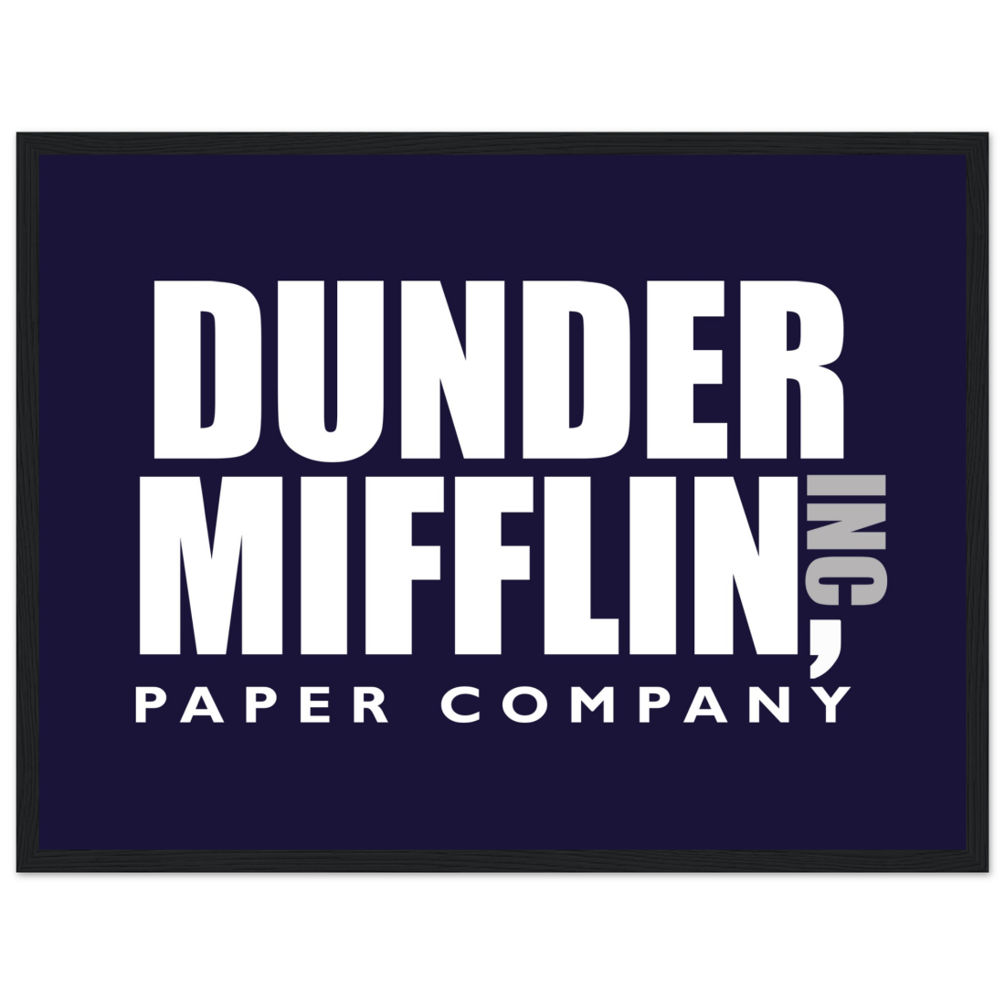 Dunder Mifflin Paper Company, Inc from the Office poster by Art-O-Rama Shop