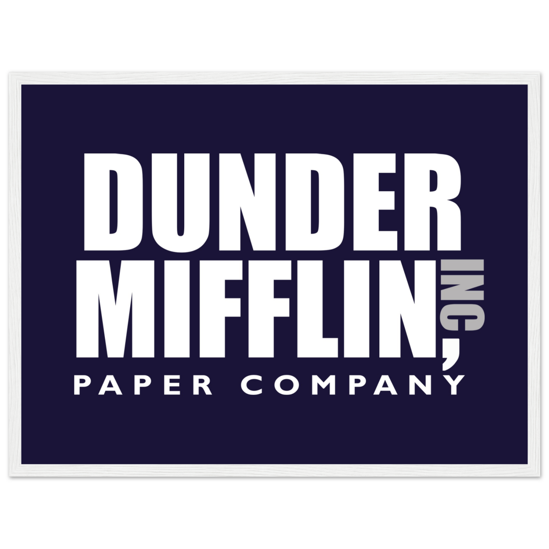 Dunder Mifflin Paper Company, Inc from the Office poster by Art-O-Rama Shop