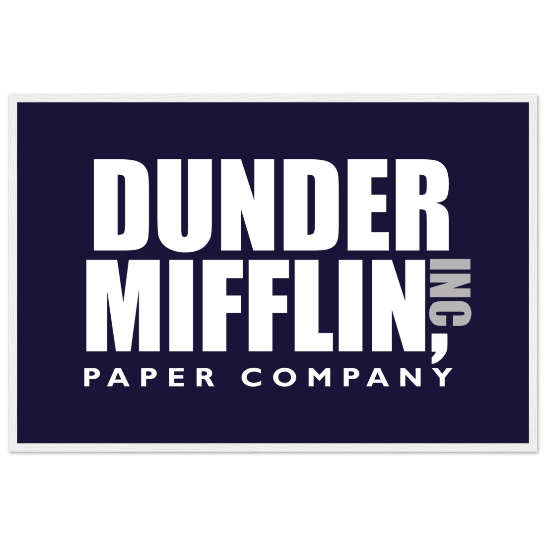 Dunder Mifflin Paper Company, Inc from the Office poster by Art-O-Rama Shop