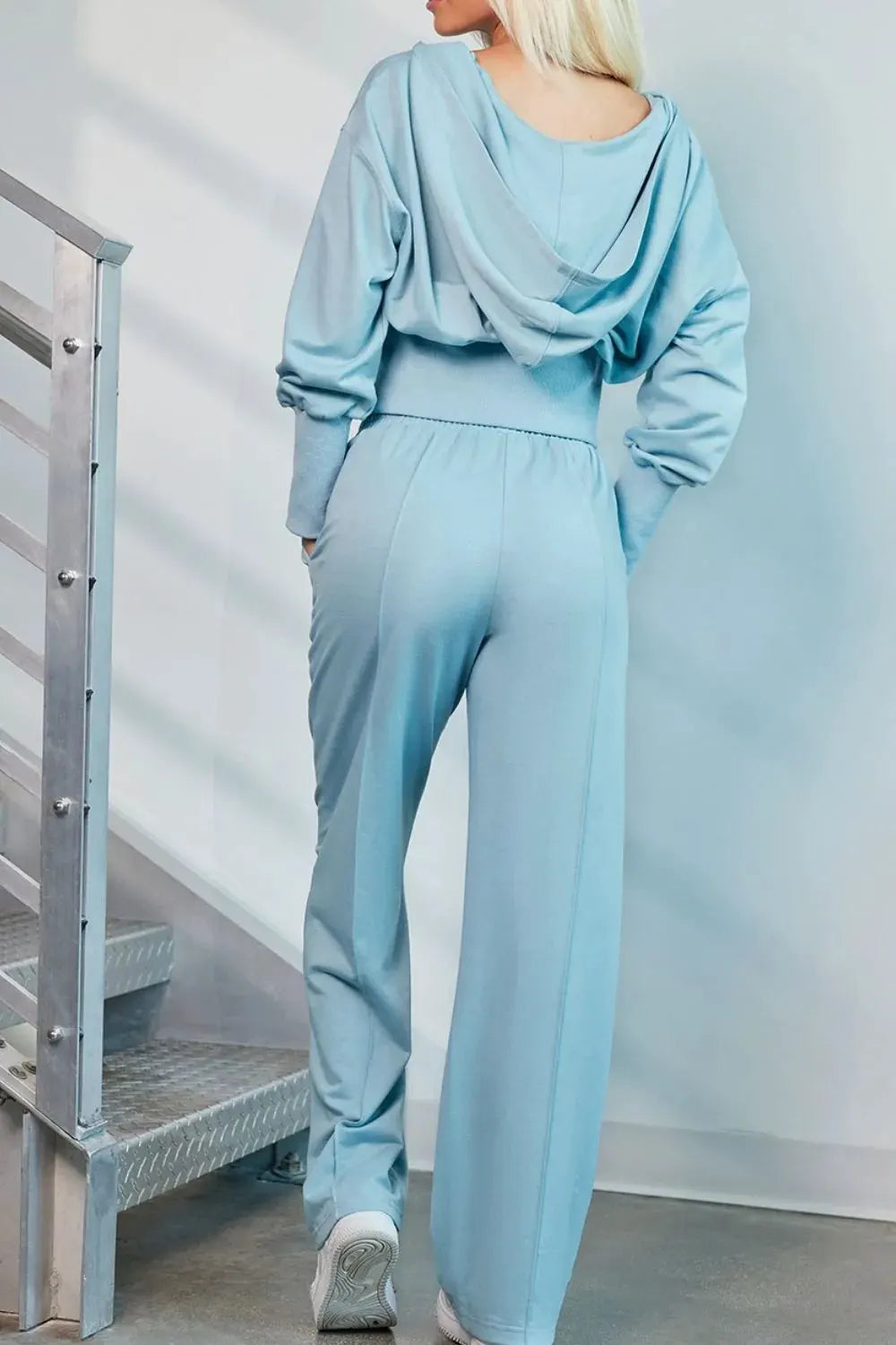 Zip-Up Hoodie and Pants Active Set by Partner Label