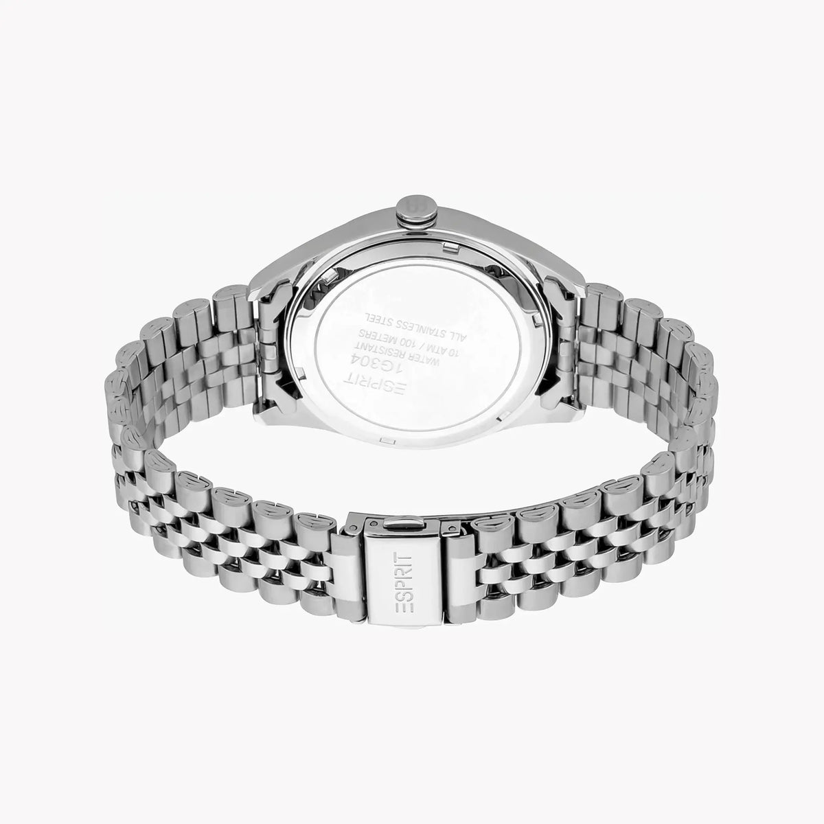 Esprit Men's Silver Stainless Steel Watch, Black Dial | Es1g173m0065 by ESPRIT