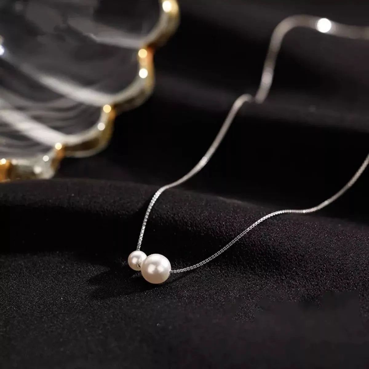 Pearl Pendant Necklace by Partner Labels