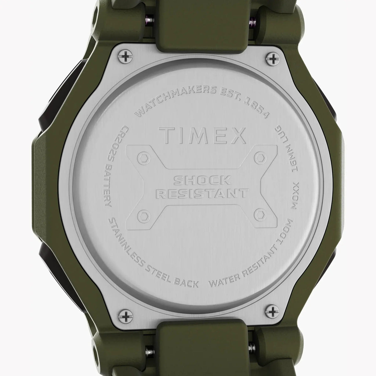 Timex Men's Green Resin Watch, Shock Resistant | Tw2v93700 by TIMEX