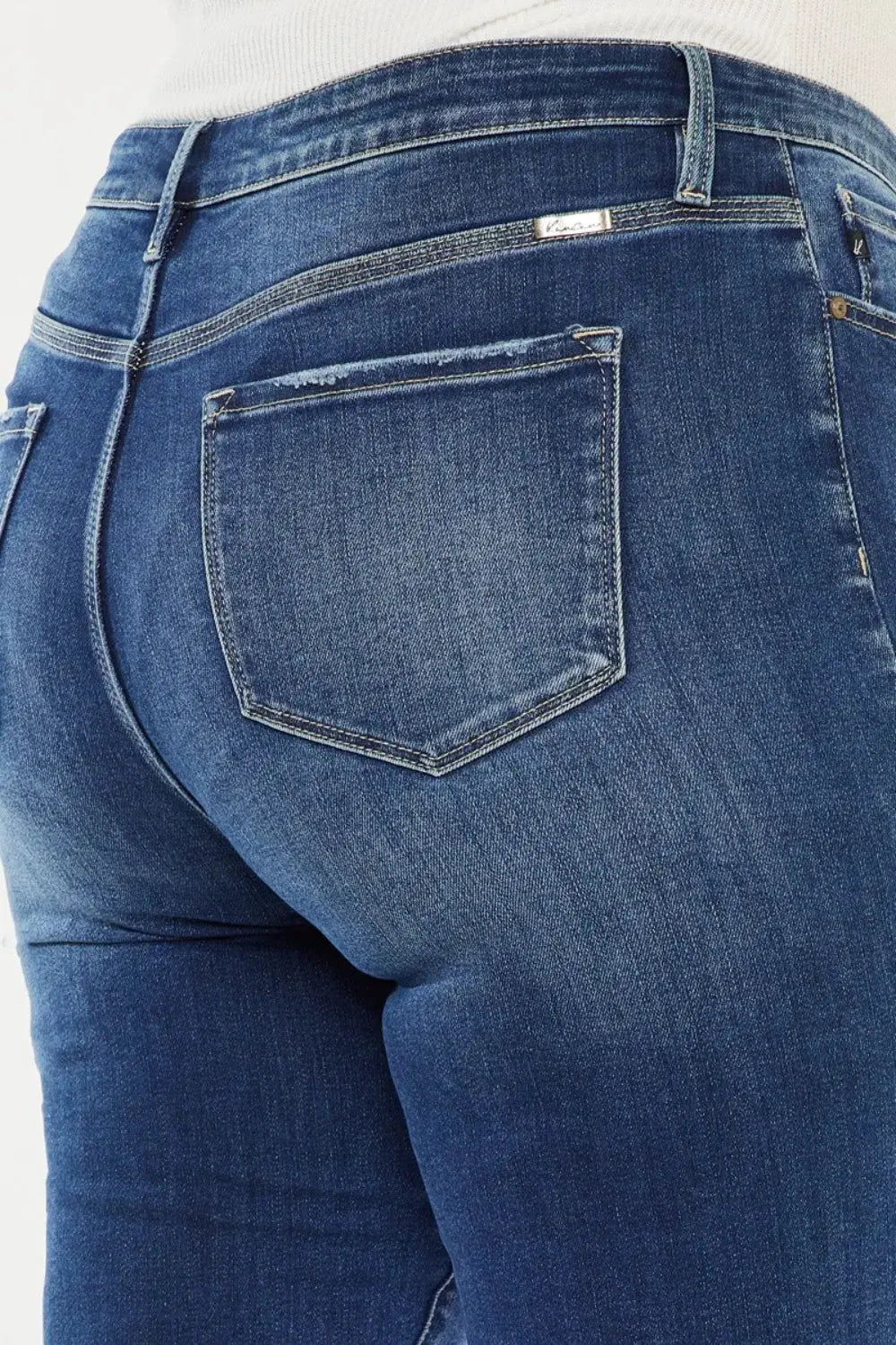Kancan Full Size Cat's Whiskers Button Fly Denim Shorts by Kancan
