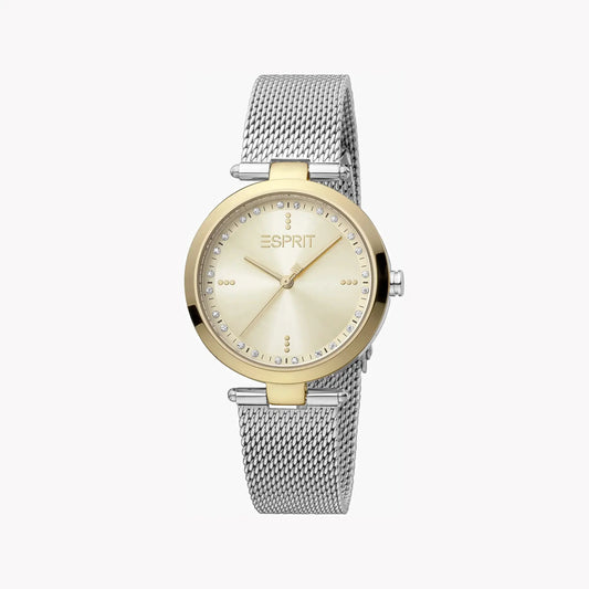Esprit Women's Stainless Steel Watch, Champagne Dial | ES1L314M0135 by ESPRIT